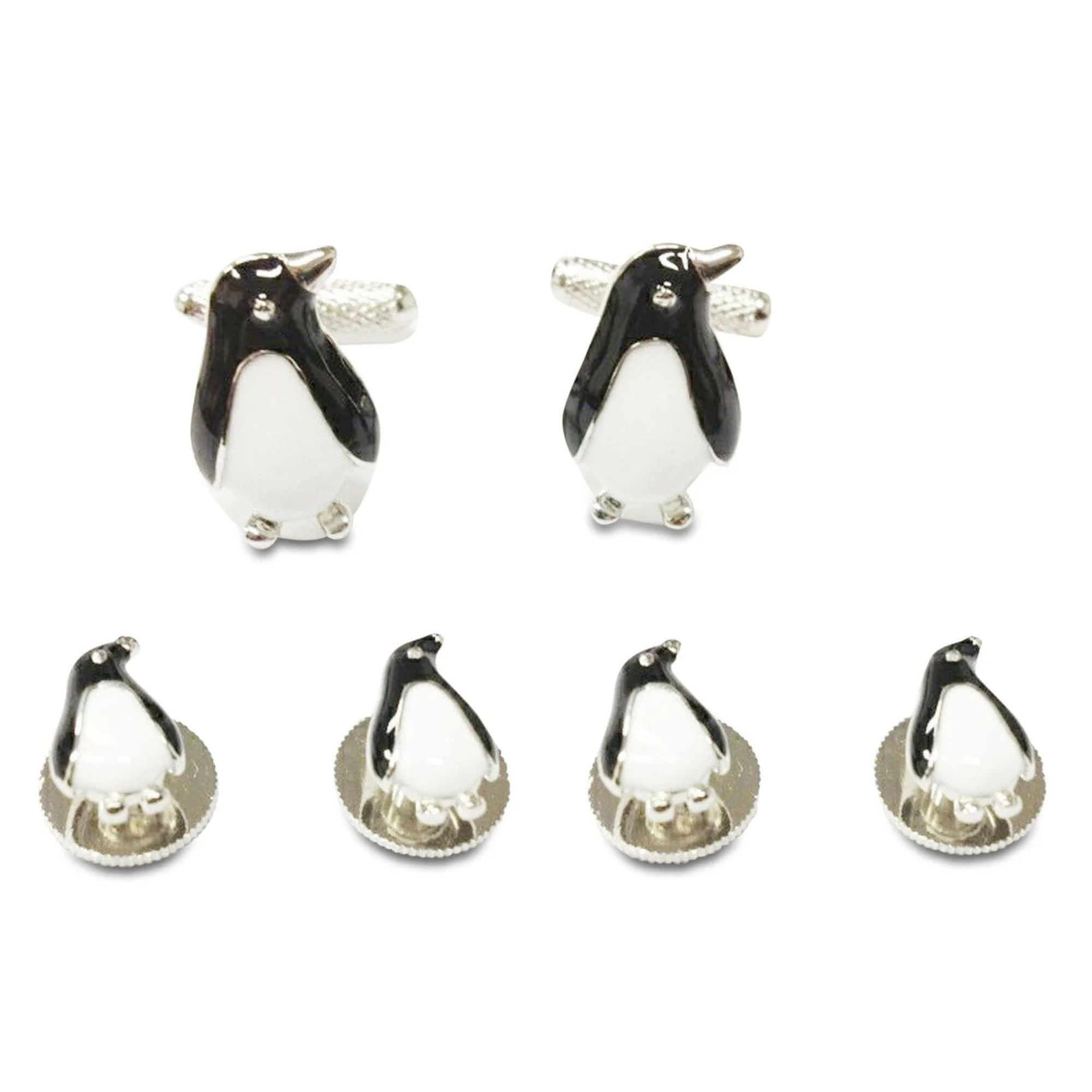 Penguin Suit Stud & Cufflink Set