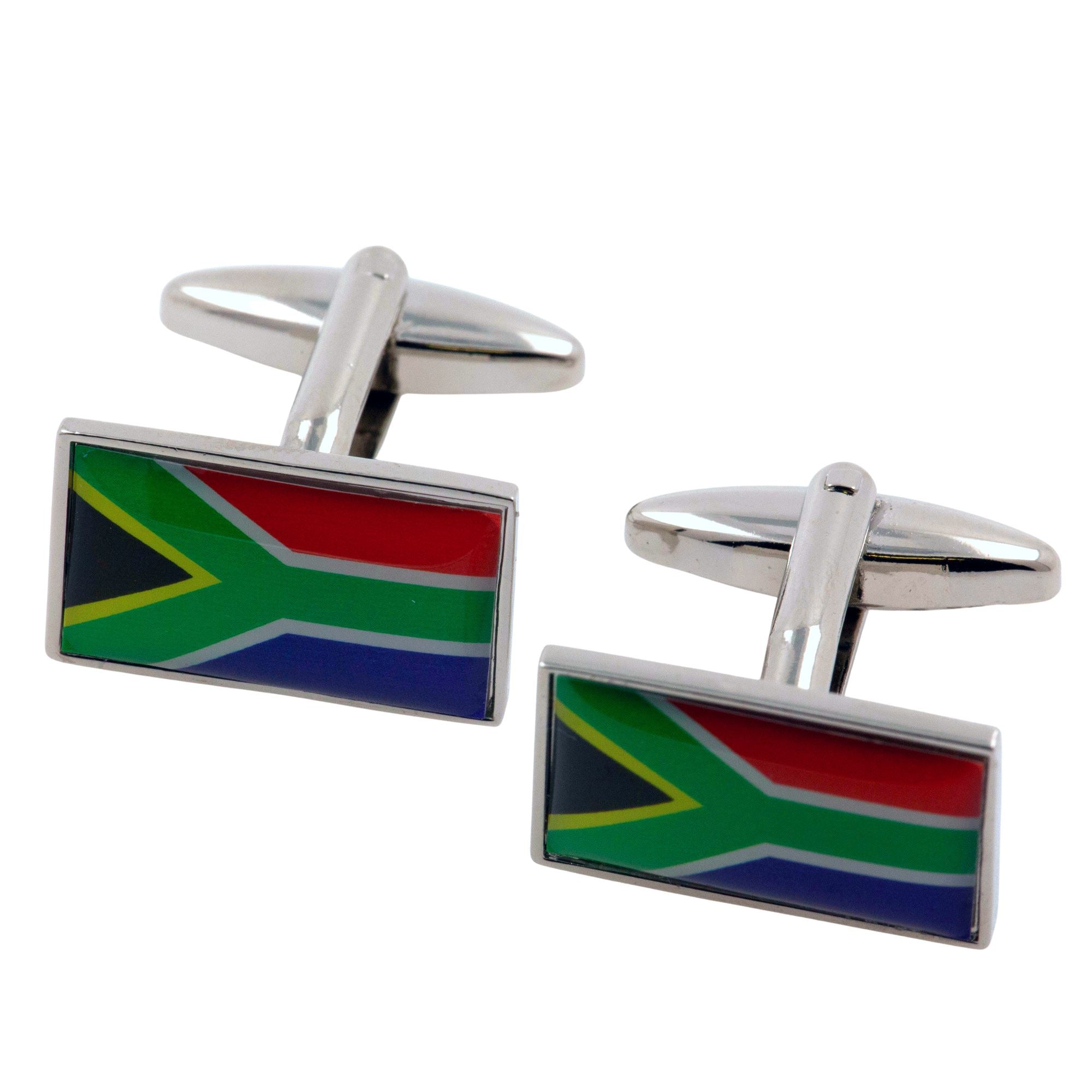 Flag of South Africa Cufflinks Novelty Cufflinks Clinks 