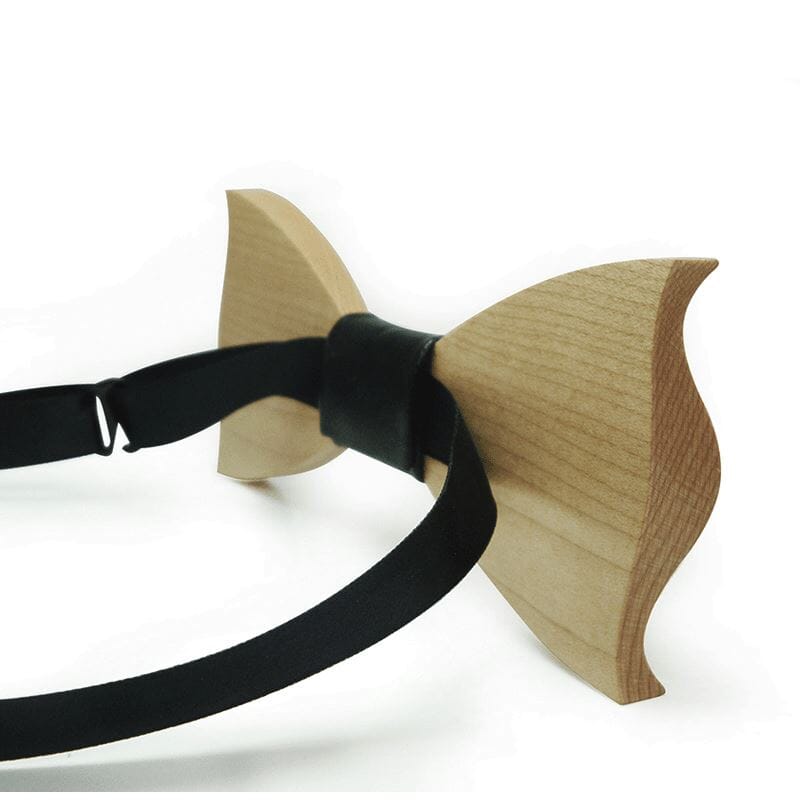Dark Wood Outline Adult Bow Tie in Houndstooth Bow Ties Clinks Australia 