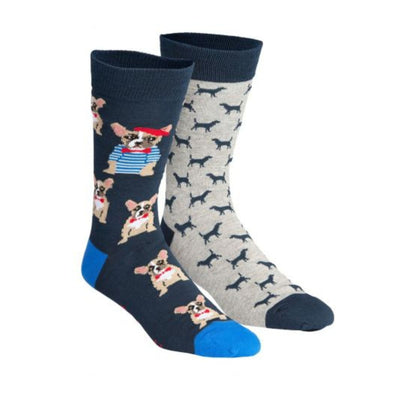 Frenchy Dogs 2 Pair Socks Gift Box