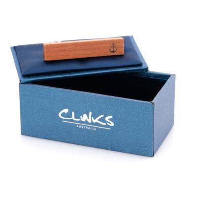 Wood Anchor Stamp Tie Clip