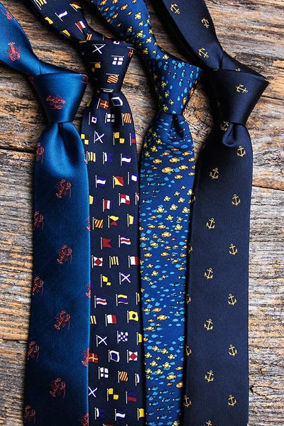 Will Work for Lobster Skinny Tie