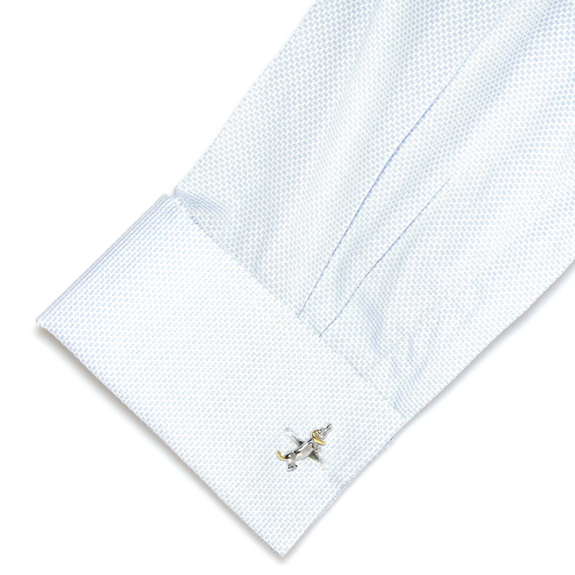 Sausage Dog Cufflinks in Gold and Silver Novelty Cufflinks Clinks Australia 