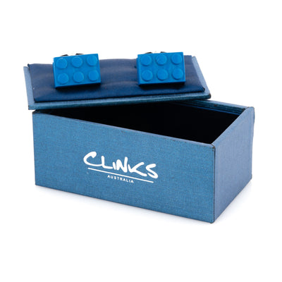 Blue Building Block Cufflinks, CL8714, Novelty Cufflinks, Mens Cufflinks, Cufflinks, Cuffed, Clinks, Clinks Australia