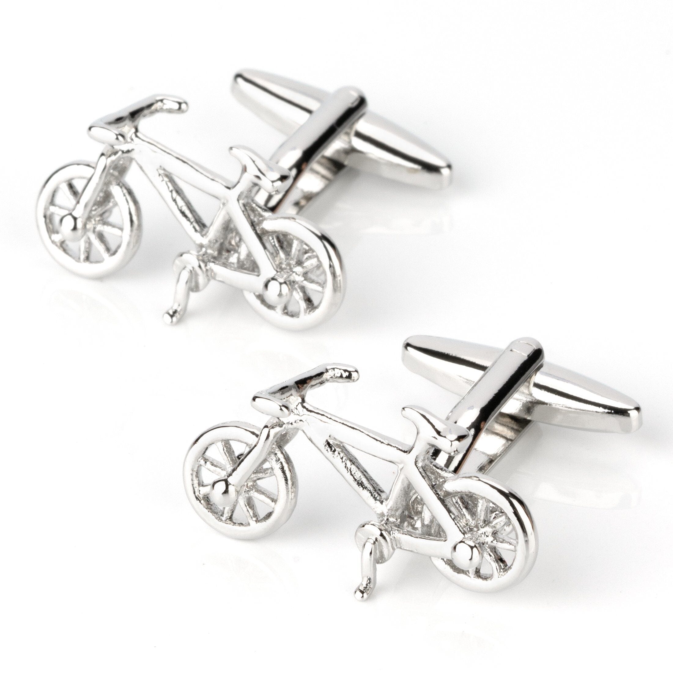 Silver Racing Bike Bicycle Cufflinks Novelty Cufflinks Clinks Australia Silver Racing Bike Bicycle Cufflinks 