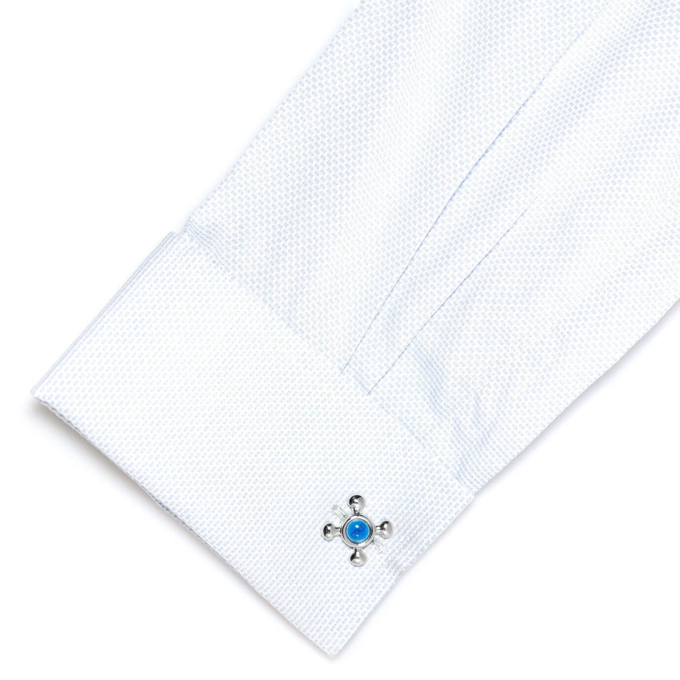 Red & Blue Hot & Cold Tap Cufflinks Novelty Cufflinks Clinks Australia 