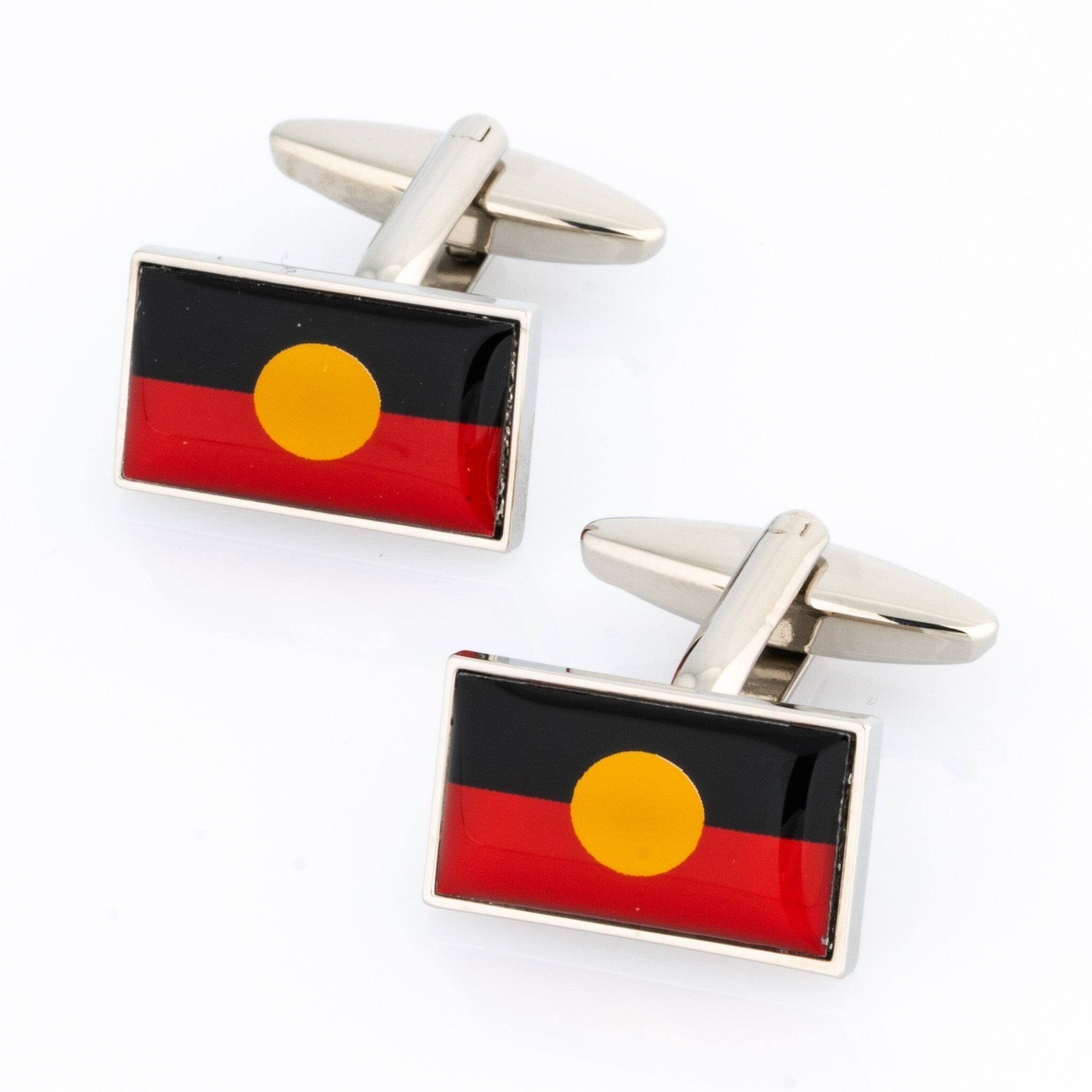 Australian Aboriginal Flag Cufflinks Novelty Cufflinks Clinks Australia 
