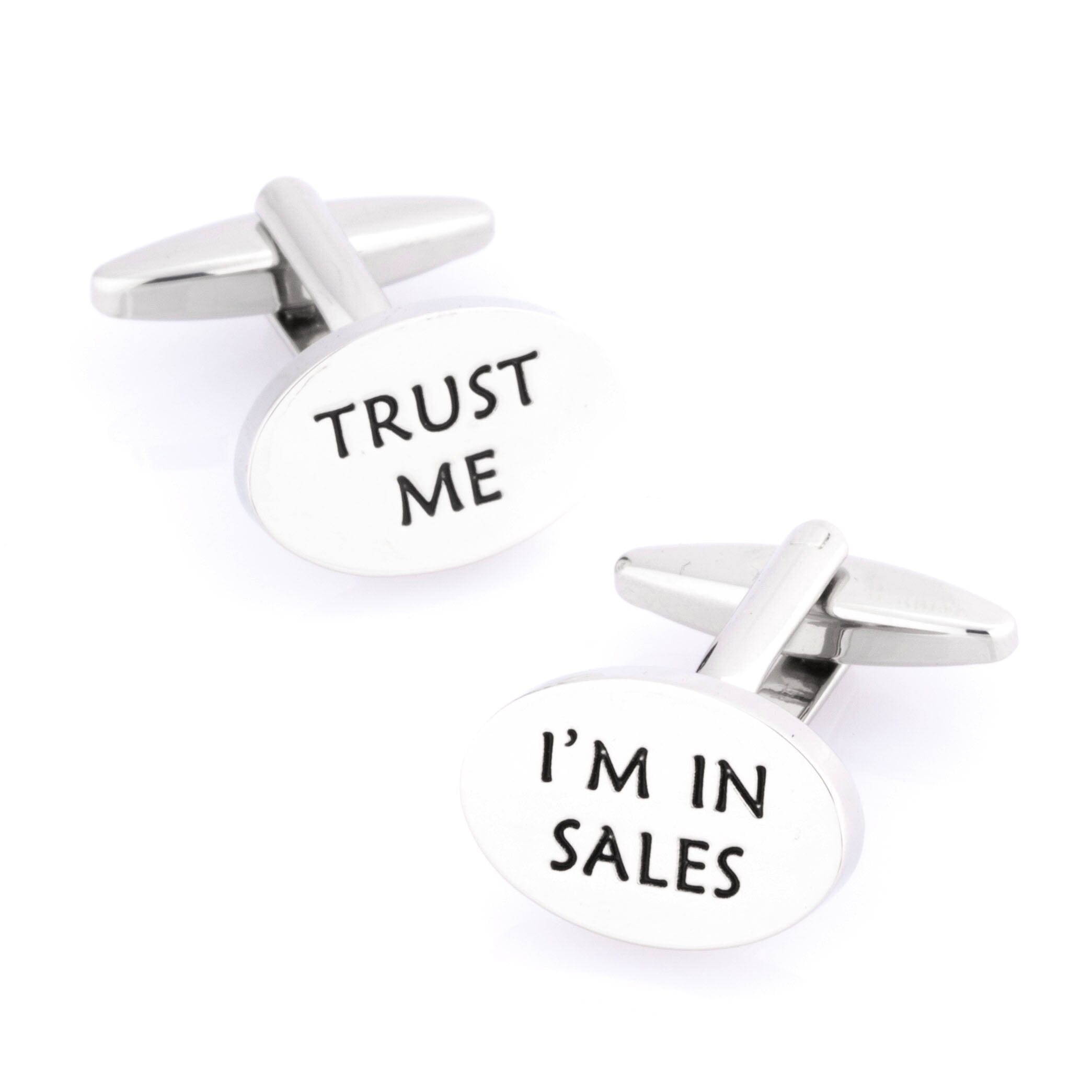 Trust Me, I'm in Sales Cufflinks Novelty Cufflinks Clinks Australia Trust Me, I'm in Sales Cufflinks 