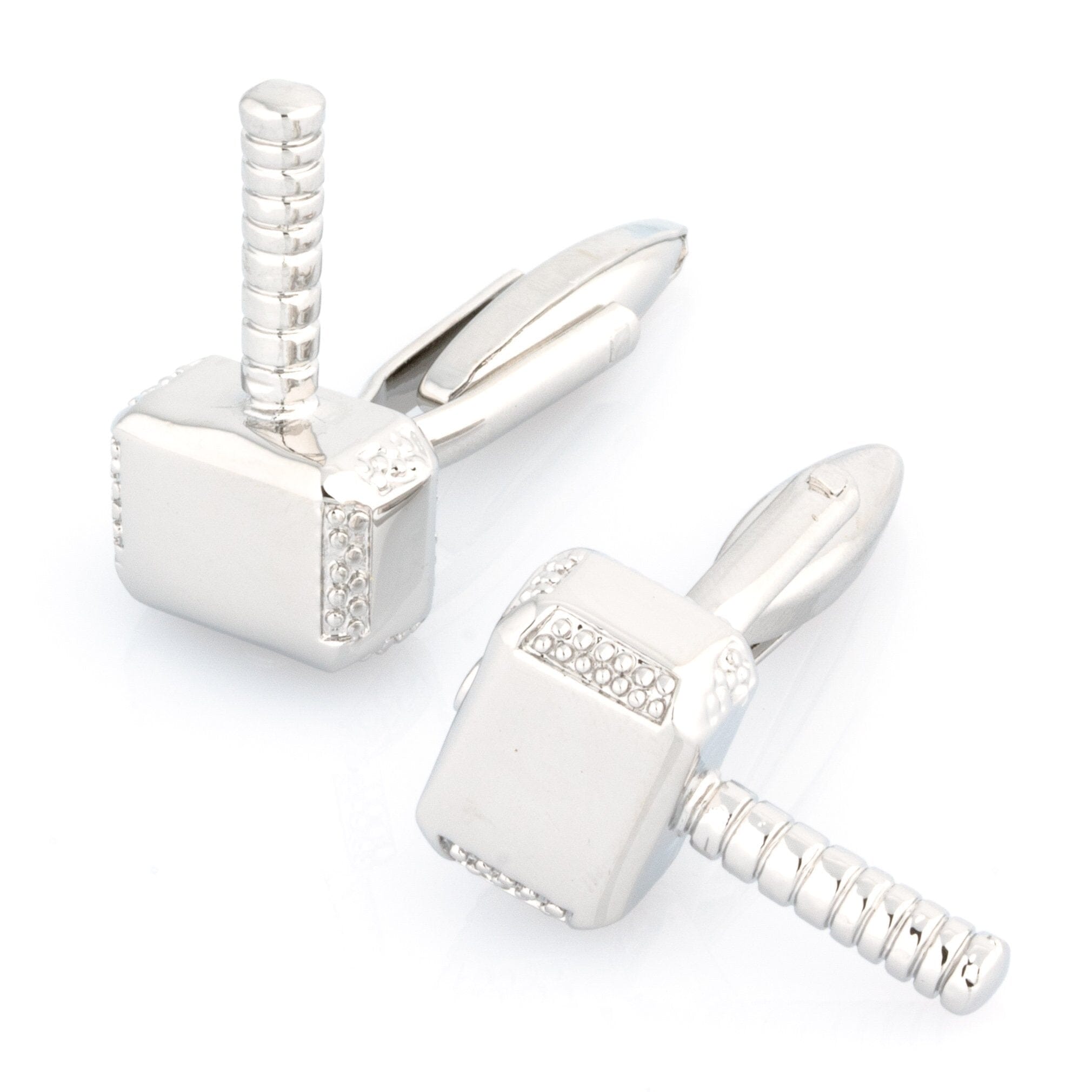 Thor Style Hammer Cufflinks Silver Novelty Cufflinks Clinks Australia 