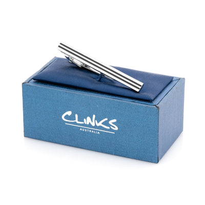 Double Black Lines Tie Clip