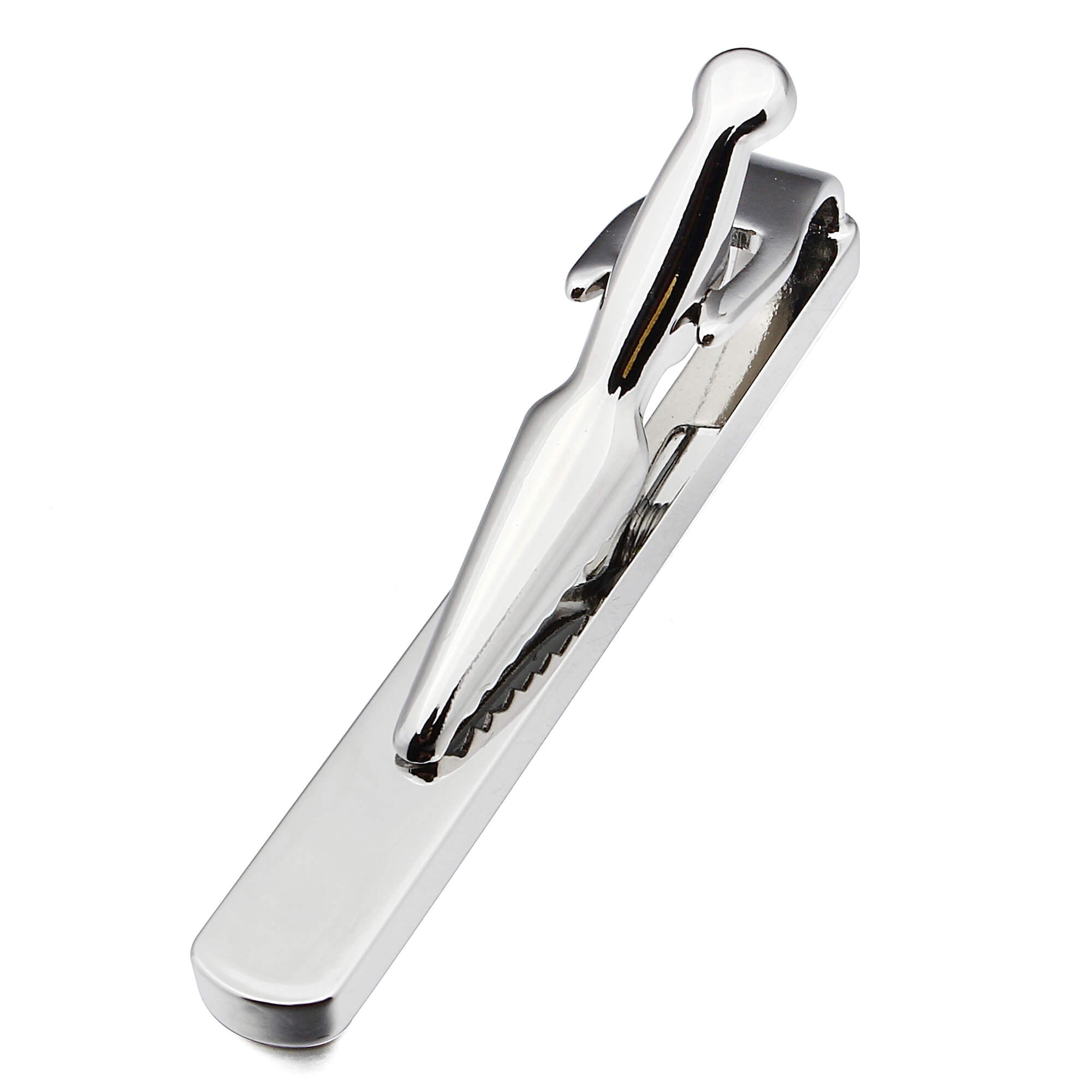 Black Woven Pattern Cufflink and Tie Clip Set