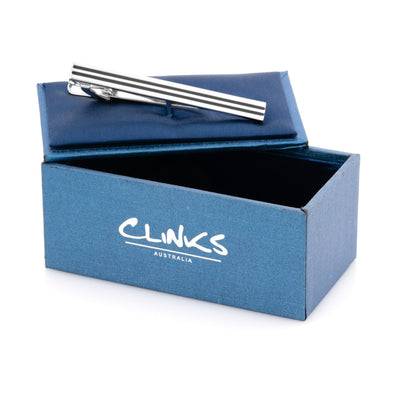 Double Black Lines Tie Clip