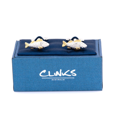Two Tone Carp Fish Cufflinks