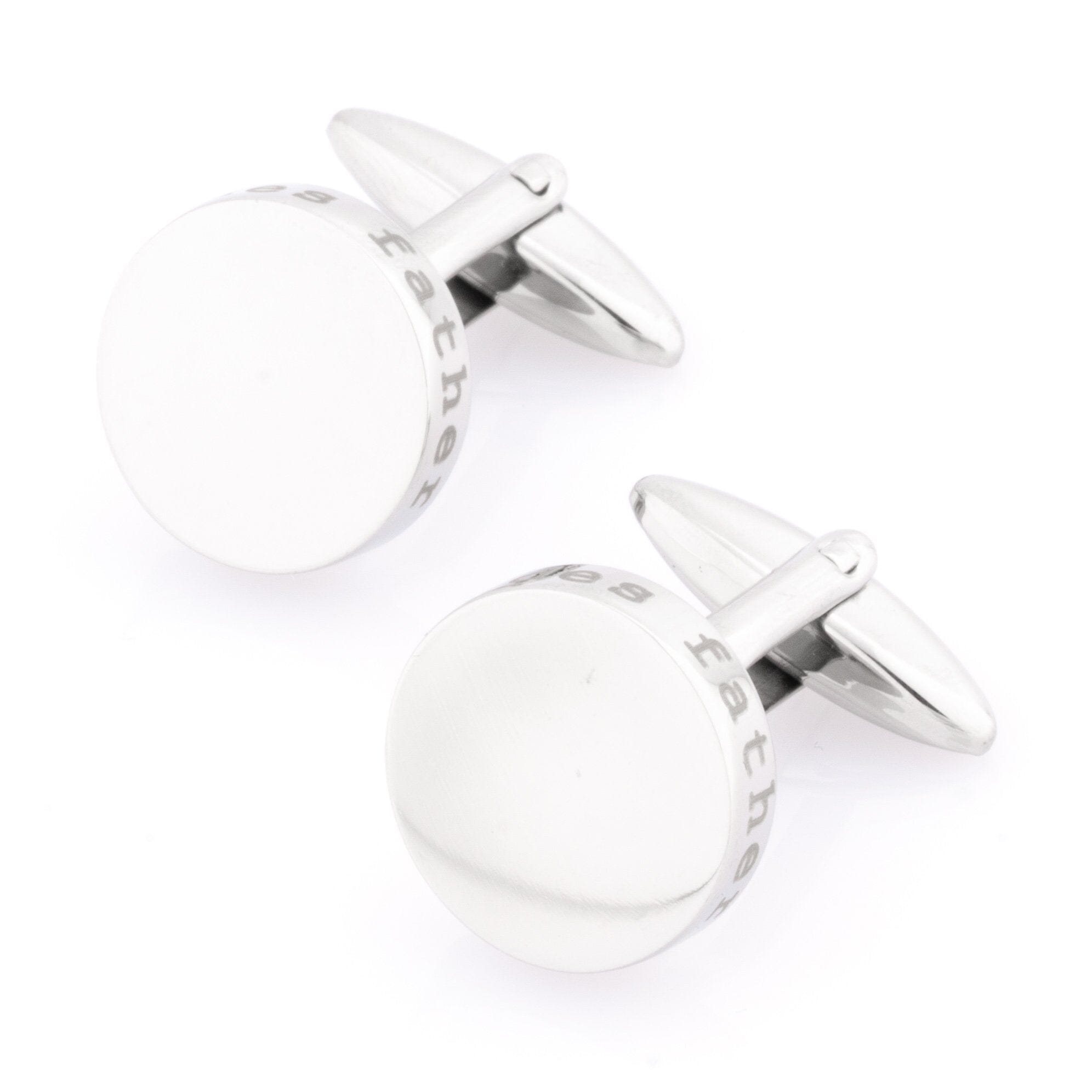 Brides Father Laser Etched Engravable Wedding Cufflinks Wedding Cufflinks Clinks Australia 
