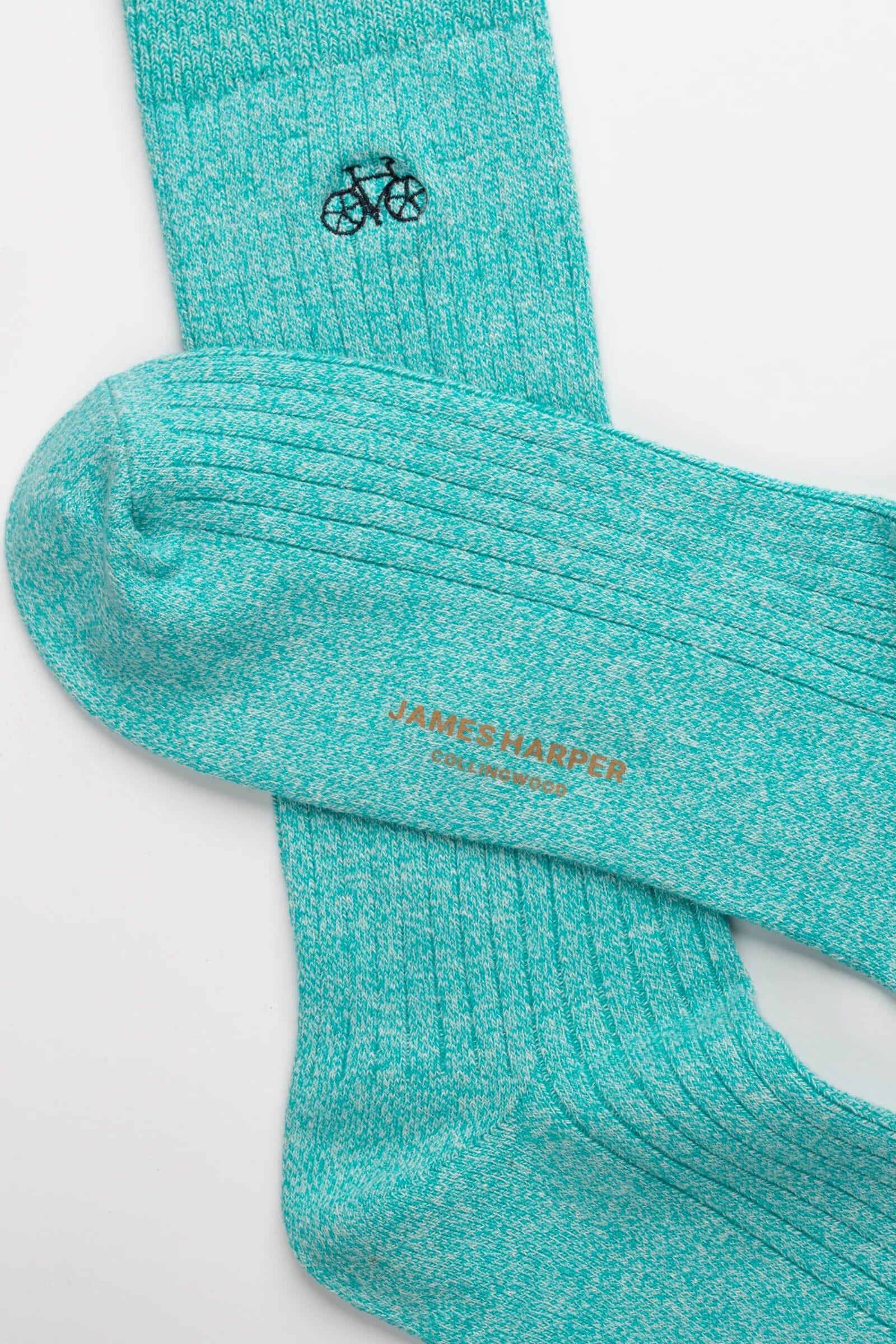 Aqua Marle Ribbed Socks Socks Clinks 