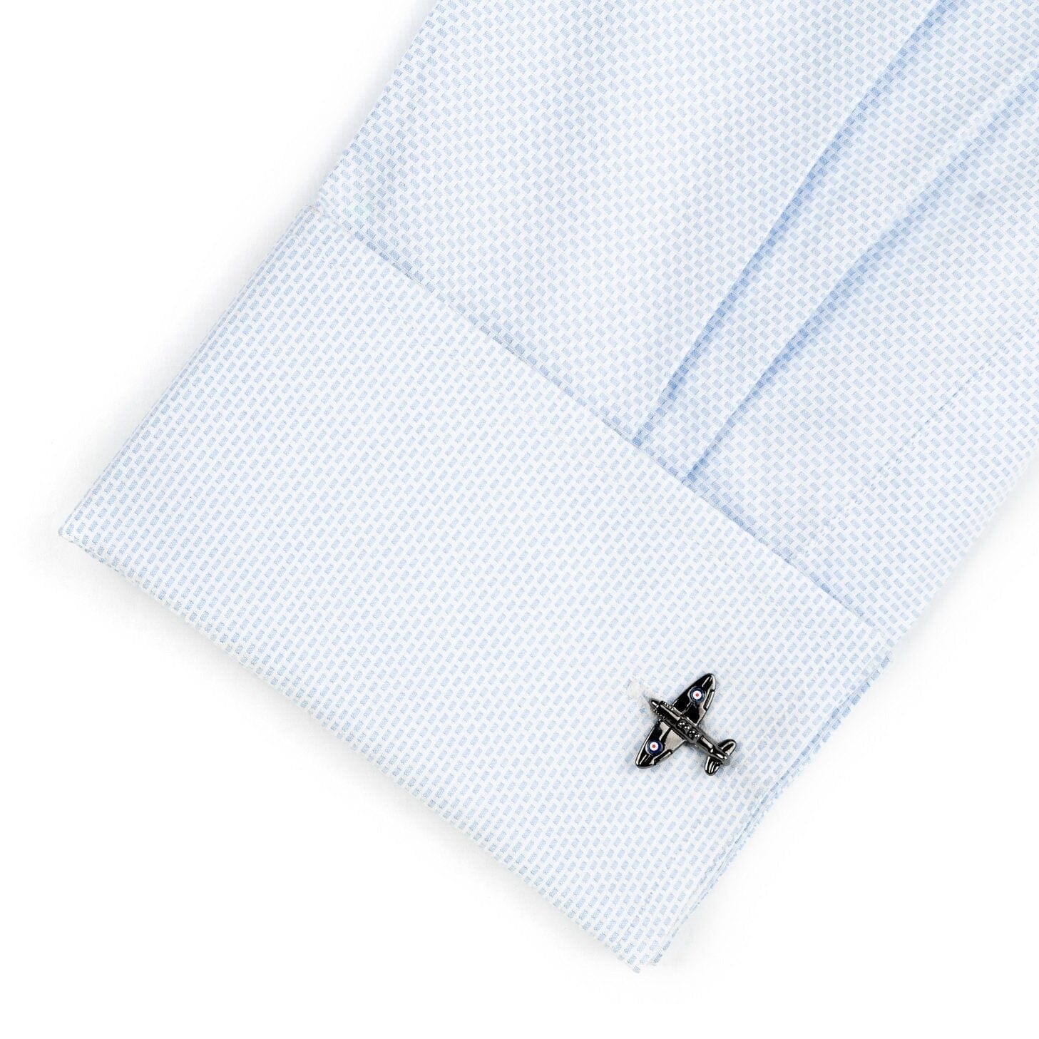 Spitfire Airplane Gunmetal Cufflinks Novelty Cufflinks Clinks Australia 
