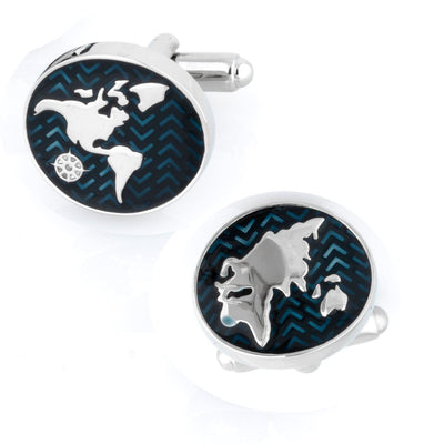 The New World Map Cufflinks