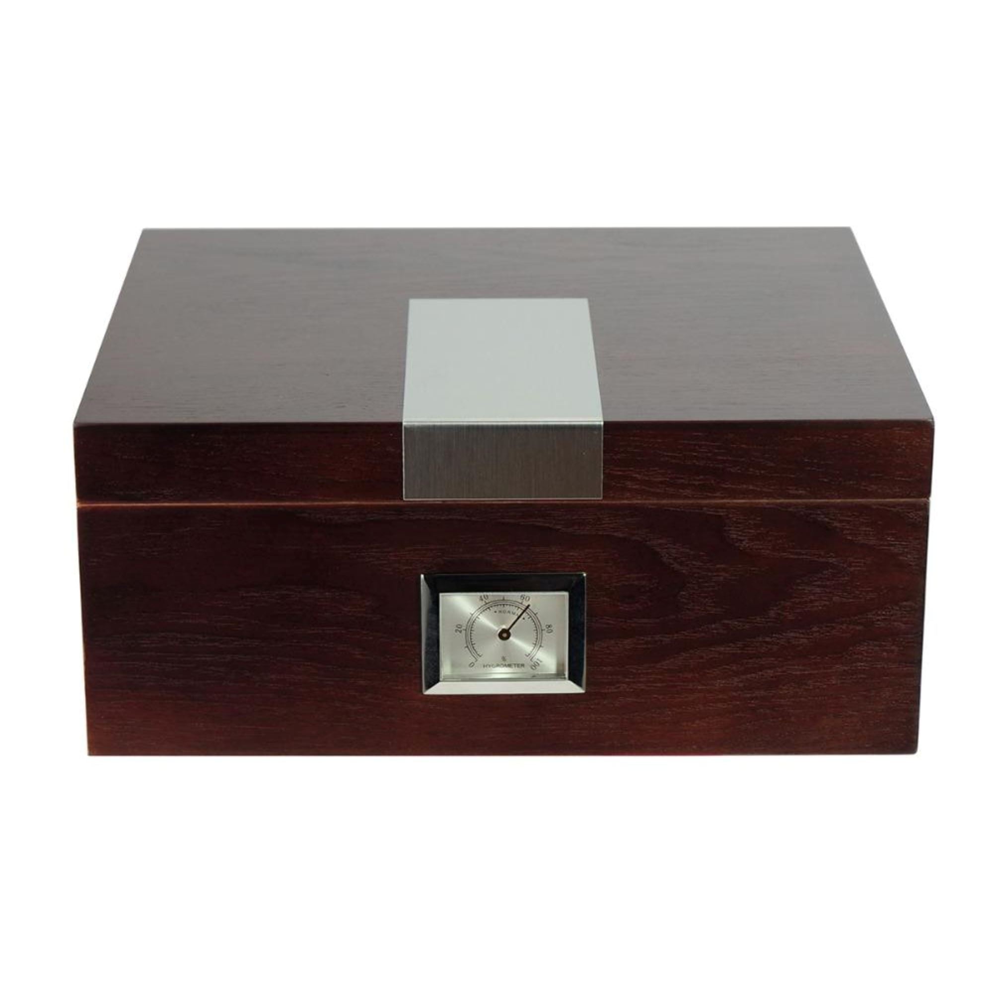25 CT Dark Cherry Cigar Humidor Mahogany Lining Box for Cigars Cigar Boxes Clinks 