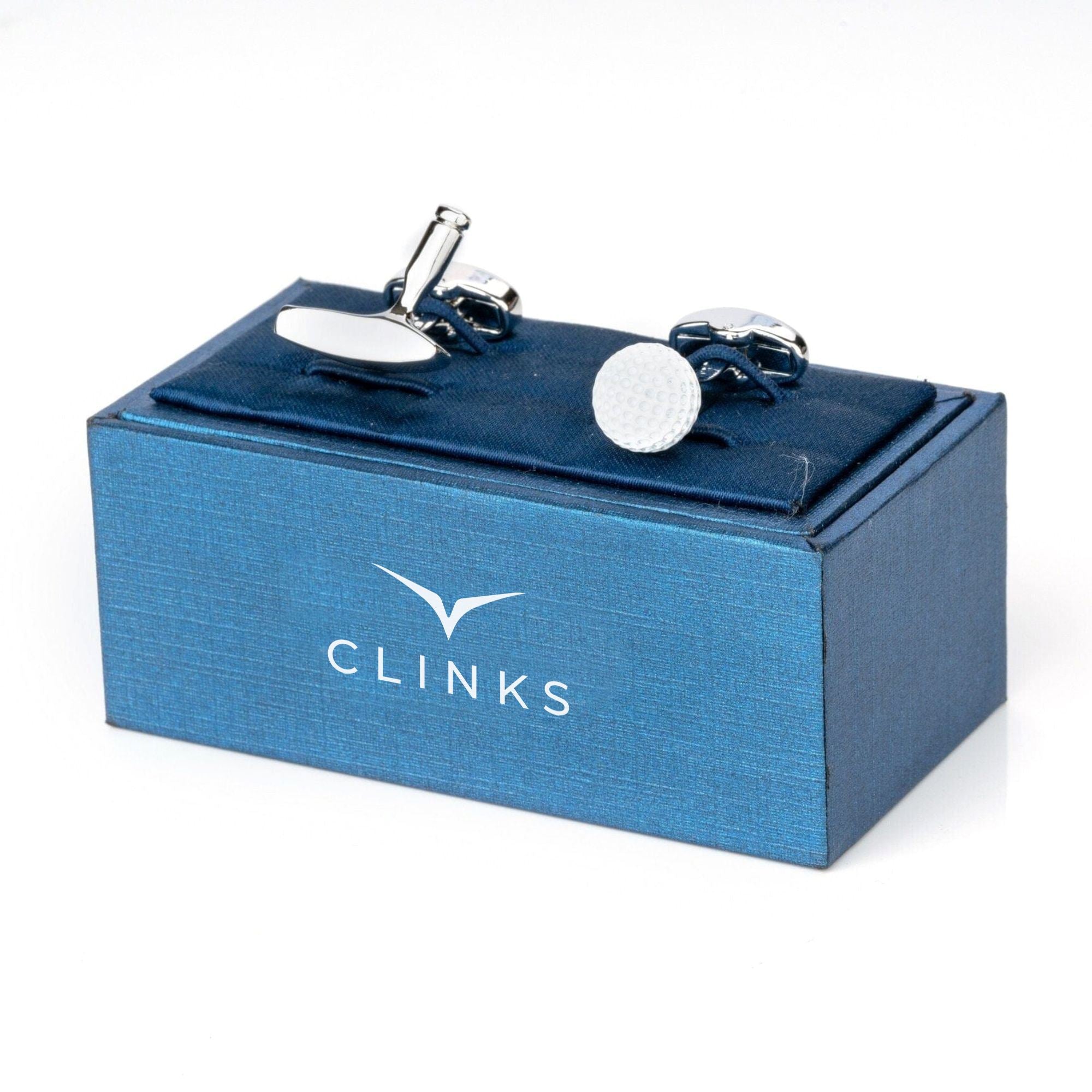 Golf Ball and Putter Cufflinks Novelty Cufflinks Clinks Australia 