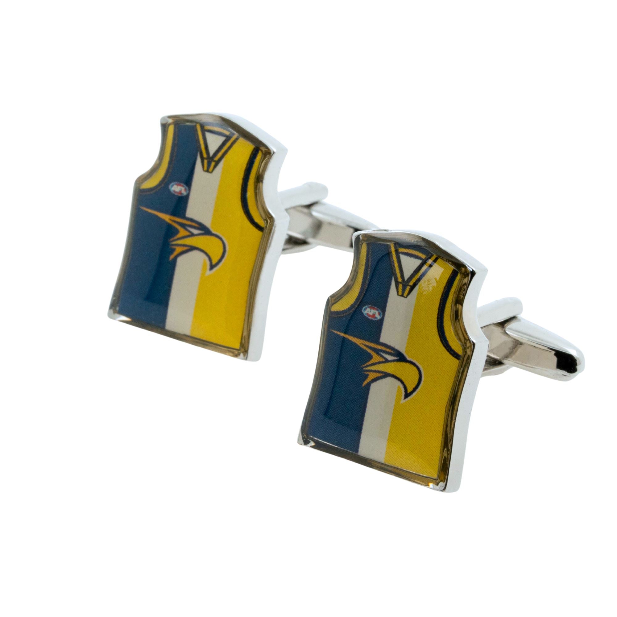West Coast Eagles Guernsey Cufflinks Novelty Cufflinks AFL Default 