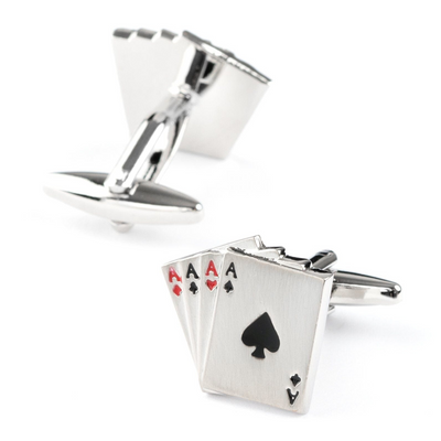 "Poker Ace" Playing Cards Cufflinks