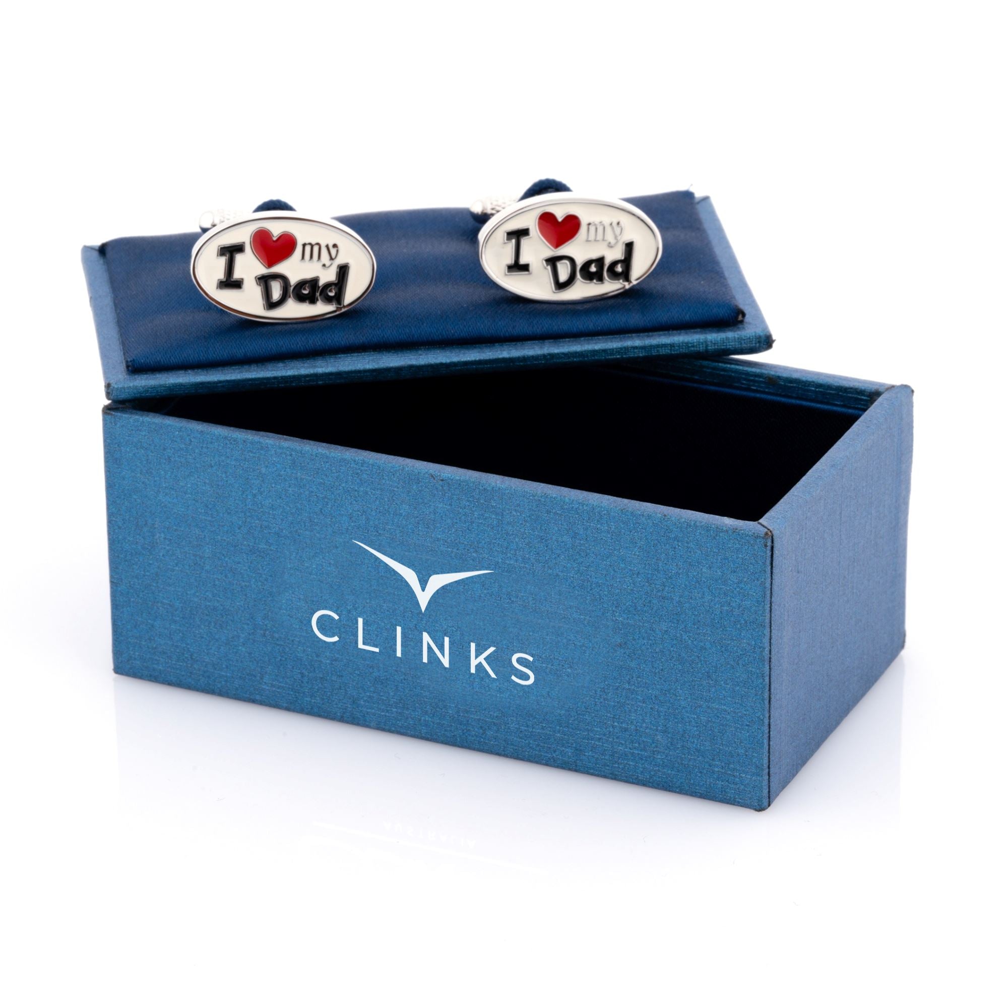 I Love My Dad Cufflinks Oval Novelty Cufflinks Clinks Australia 