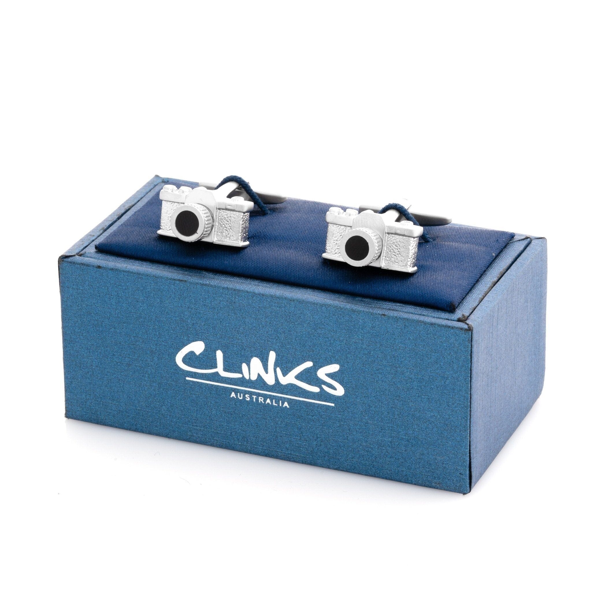 Say Cheese Silver Camera Cufflinks Novelty Cufflinks Clinks Australia 