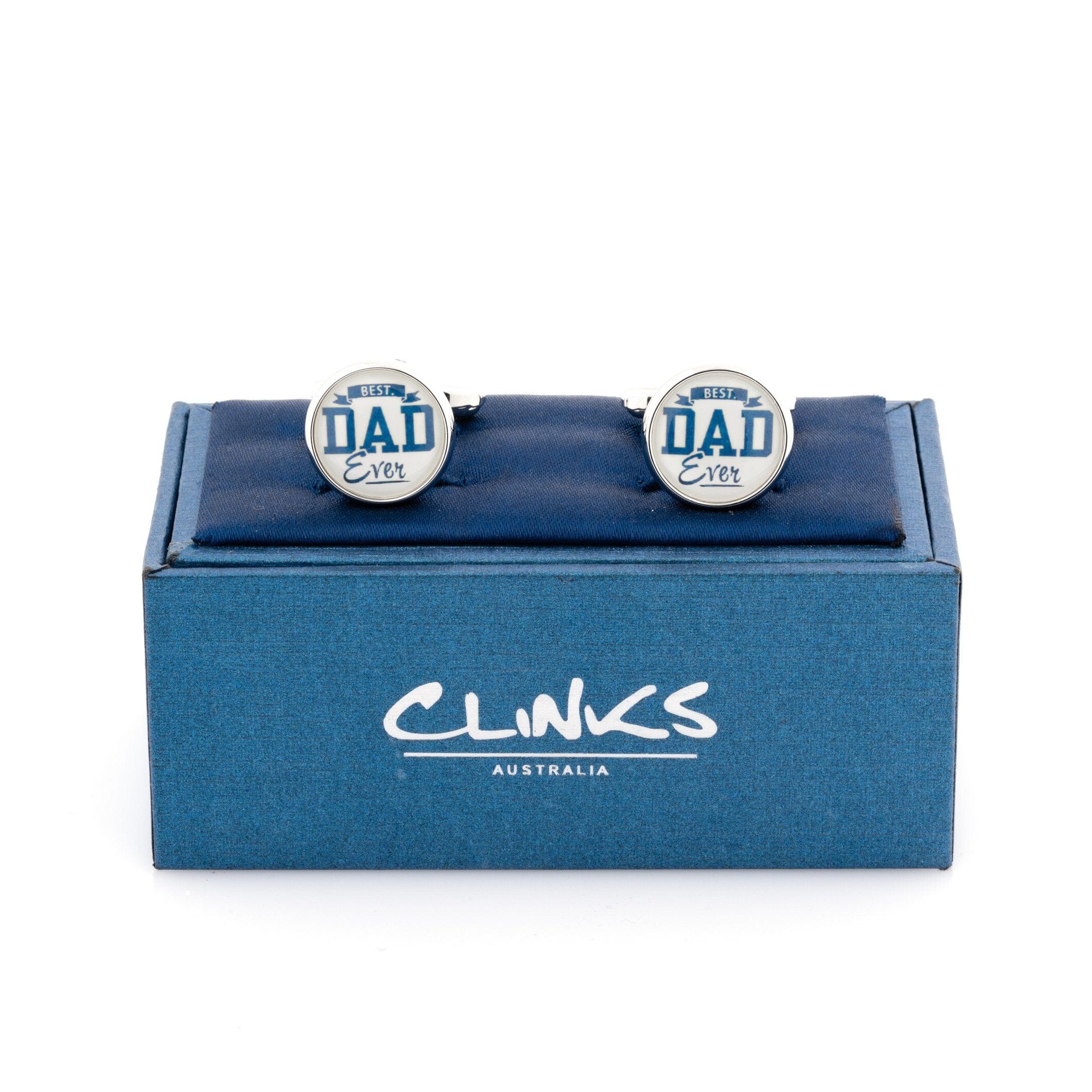 Best Dad Ever Round Cufflinks Novelty Cufflinks Clinks Australia 