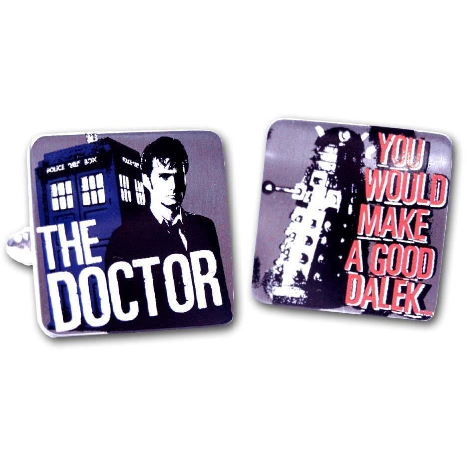Doctor Who Cufflinks - You will make a good Dalek, Novelty Cufflinks, CL5874, Mens Cufflinks, Cufflinks, Cuffed, Clinks, Clinks Australia