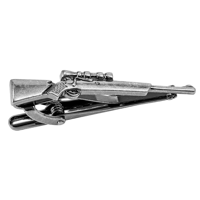 Antiqued Shotgun Tie Clip Tie Bars Clinks 