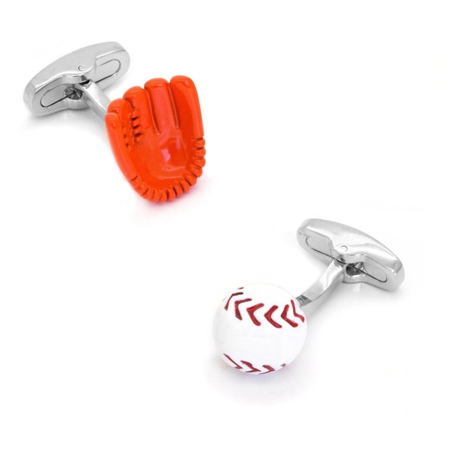 Baseball Glove and Ball Cufflinks Novelty Cufflinks Clinks Australia Baseball Glove and Ball Cufflinks 