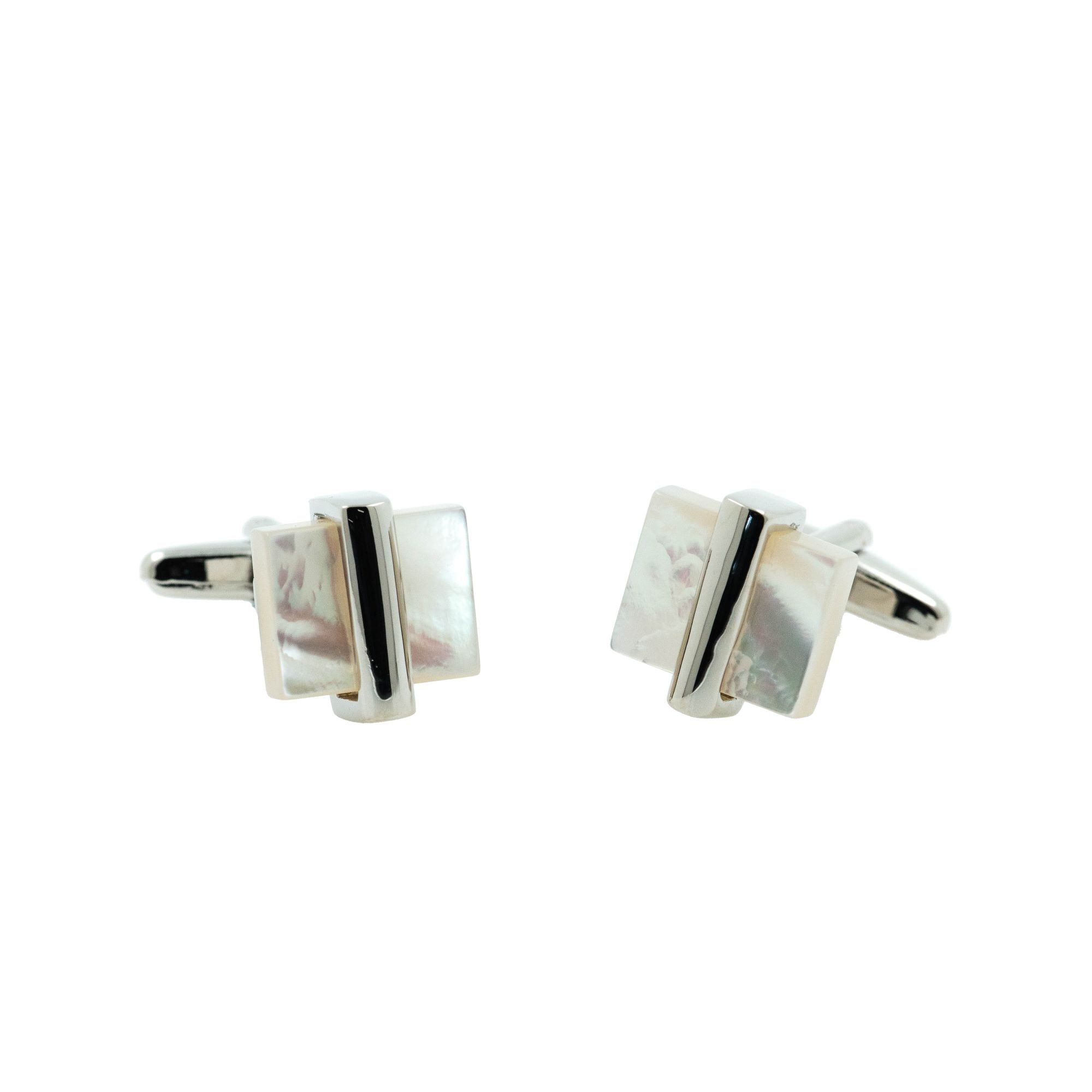 Rustic Mother Of Pearl Cufflinks