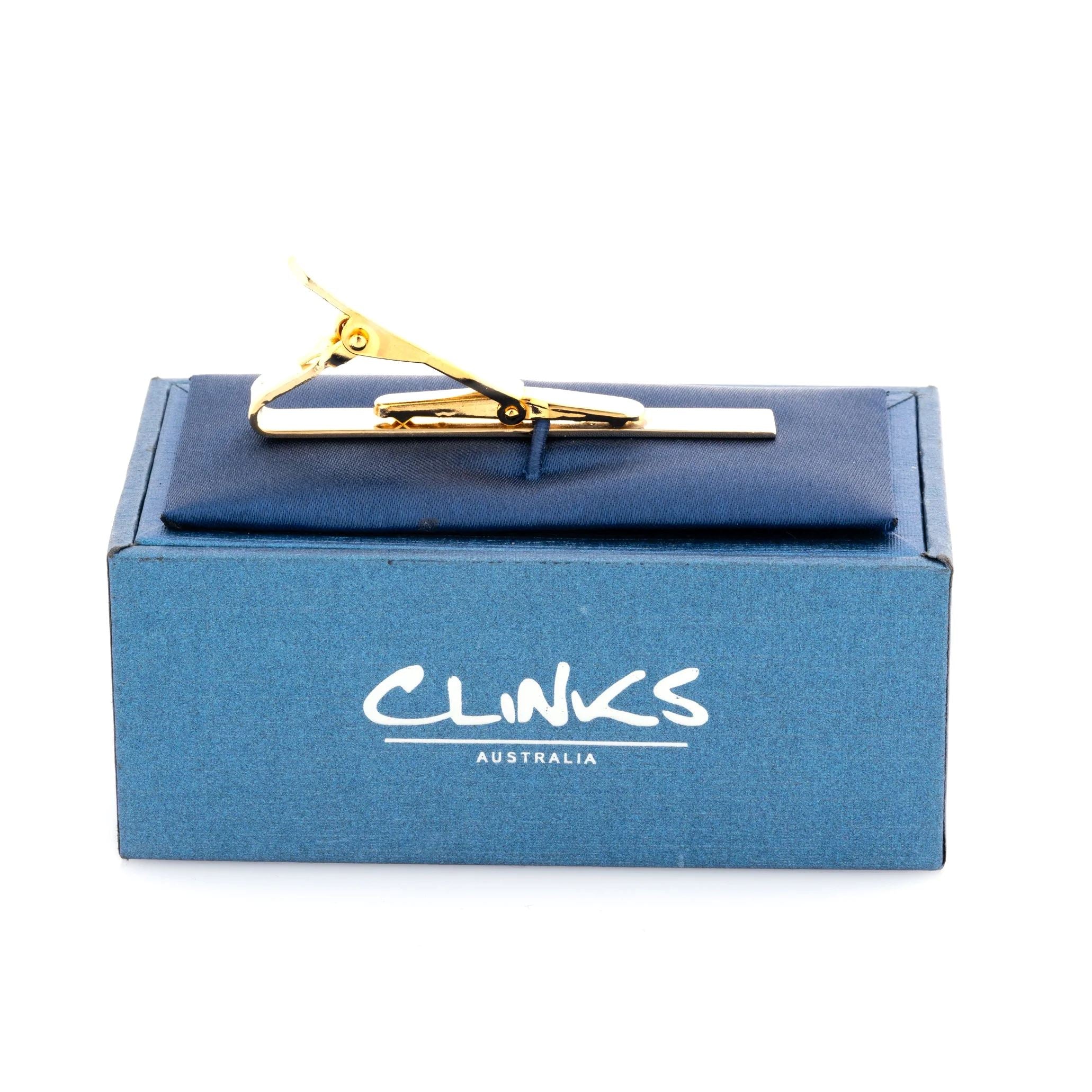Shiny Gold Tie Clip 55mm Tie Clips Clinks Australia 