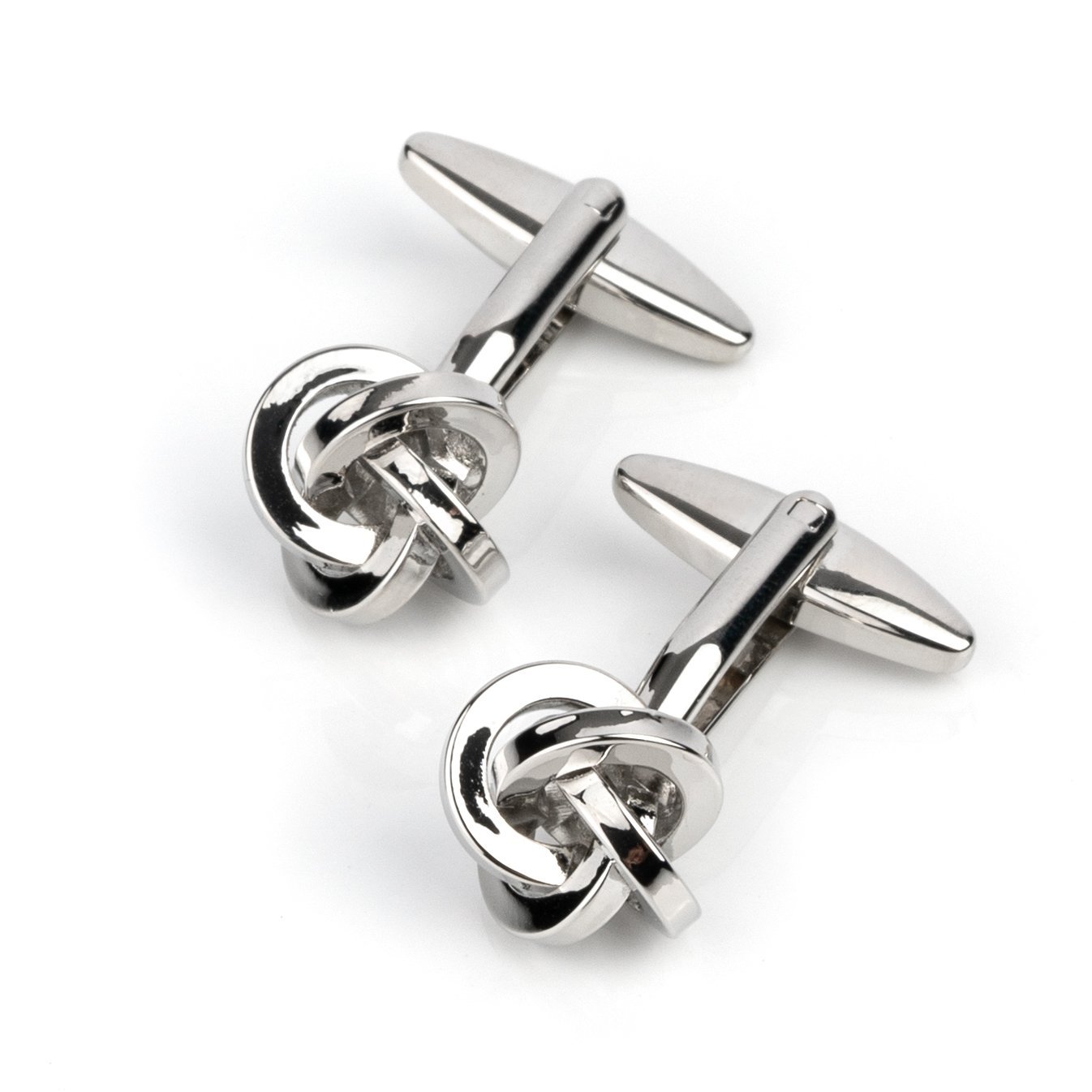 Silver Square Knot Cufflinks Classic & Modern Cufflinks Clinks Australia 