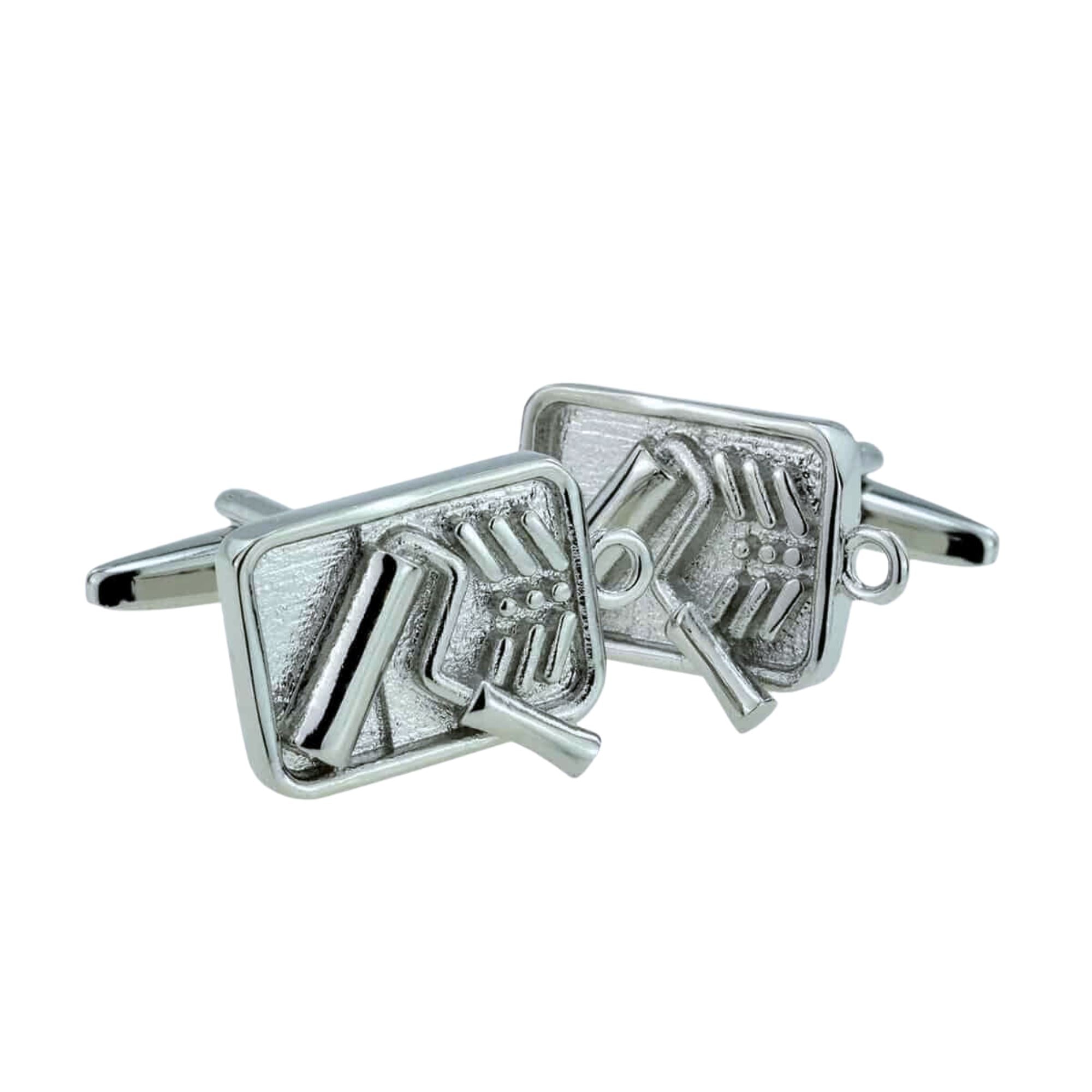 Painters Roller Tray Silver Cufflinks Novelty Cufflinks Clinks Australia Default 